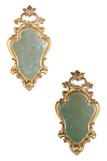 istock Pair of Gold Ancient Mirrors 182393740