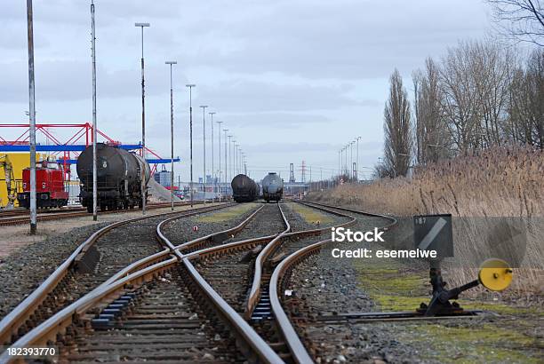 Railroad Switch Stock Photo - Download Image Now - Railroad Track, Switch, Arrow Symbol