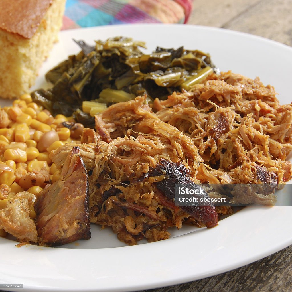 Cerdo desmenuzado Carolina del Norte - Foto de stock de Comida del Sur de los Estados Unidos libre de derechos