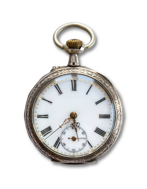 istock Pocket watch with shadow isolated on white background 1823941680