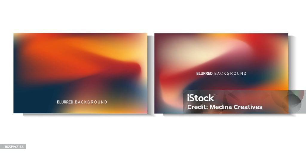 Backdraft Gradient Background Set Of Blurred Abstract Backgrounds With Dynamic Color Gradients For ...
