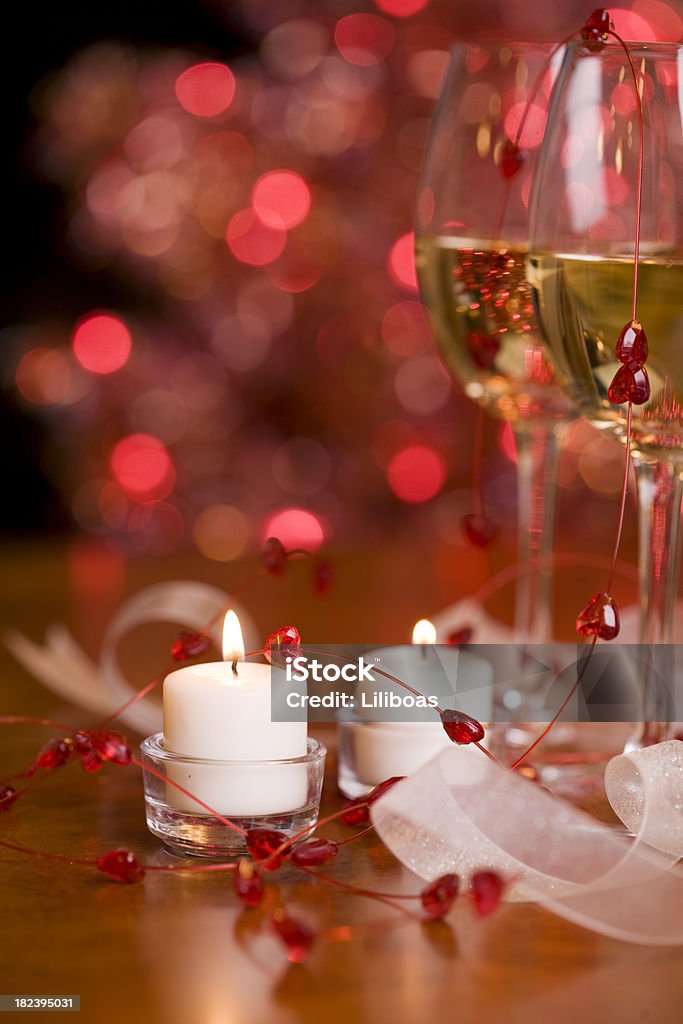 Vinho e velas - Foto de stock de Bebida alcoólica royalty-free