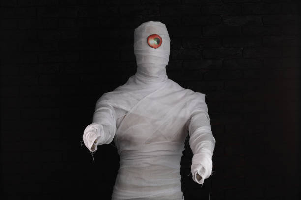 istock mummy in bandages on a black background 1823956896