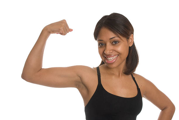 istock Woman Making A Muscle 182395774