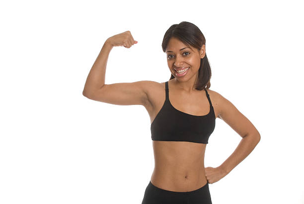 istock Woman Showing Her Muscle 182395775