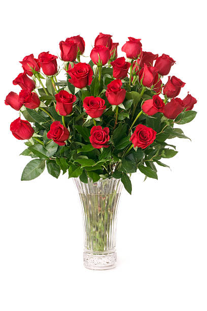 Three Dozen Red Roses  dozen roses stock pictures, royalty-free photos & images