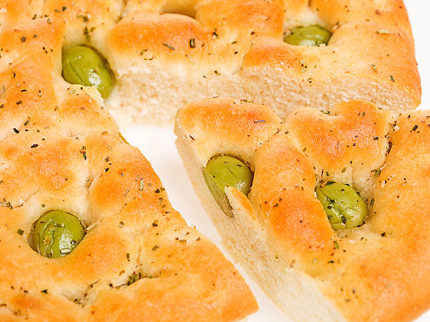Cake with green olives stock photo