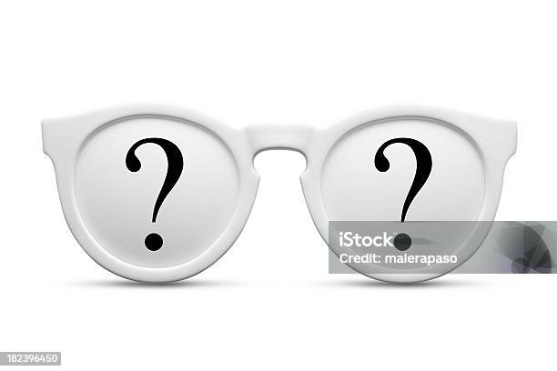 Pregunta Foto de stock y más banco de imágenes de Accesorio para ojos - Accesorio para ojos, Ayuda, Blanco - Color