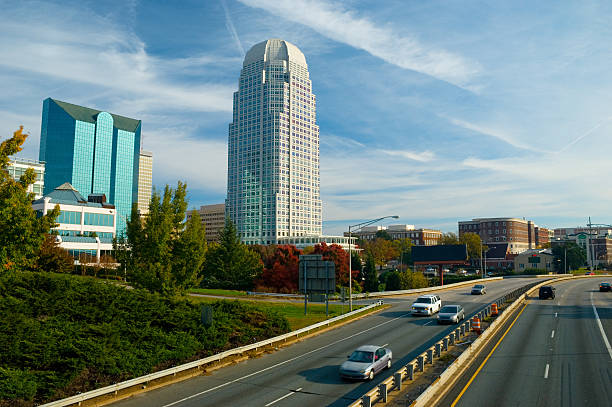 istock Winston-Salem skyline and highway 182396489