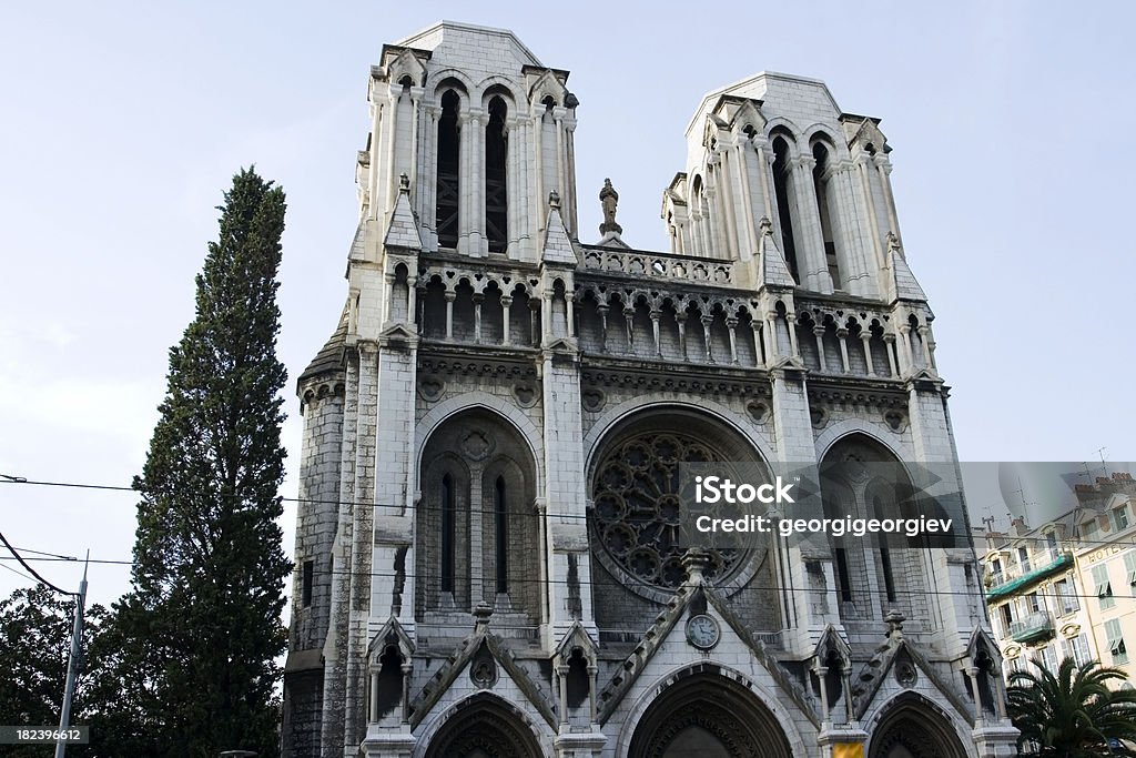 Basilique Notre Dame, Nicei, Francja - Zbiór zdjęć royalty-free (Architektura)