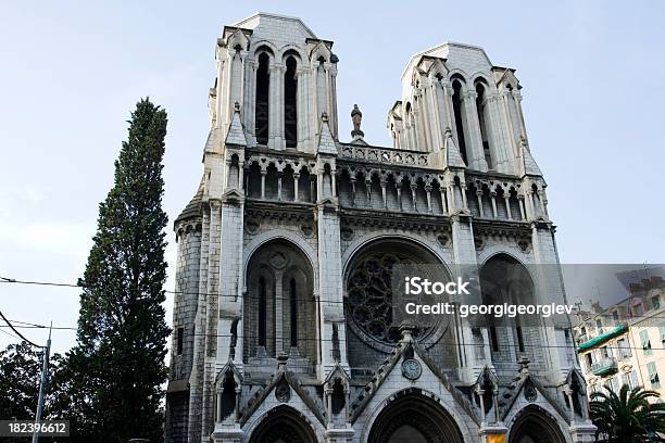 Basílica Notre Dame De Nice França - Fotografias de stock e mais imagens de Arquitetura - Arquitetura, Basílica, Beleza