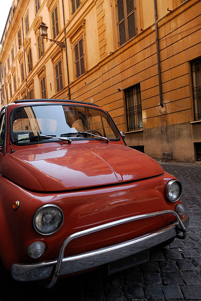 istock Red Fiat 16th century Rome 182396623