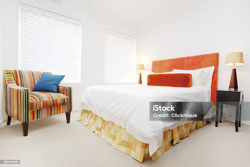 Interior de dormitorio - Foto de stock de Acogedor libre de derechos