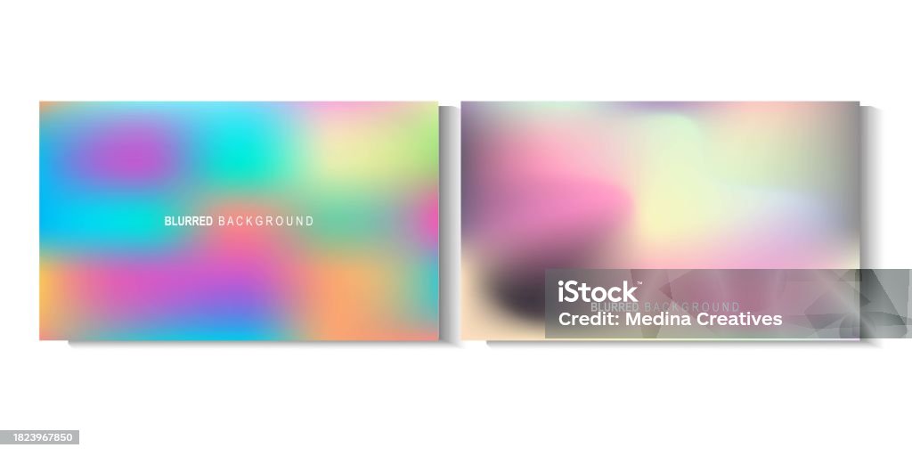 Document Gradient Background Set Of Blurred Abstract Backgrounds With Dynamic Color Gradients For ...