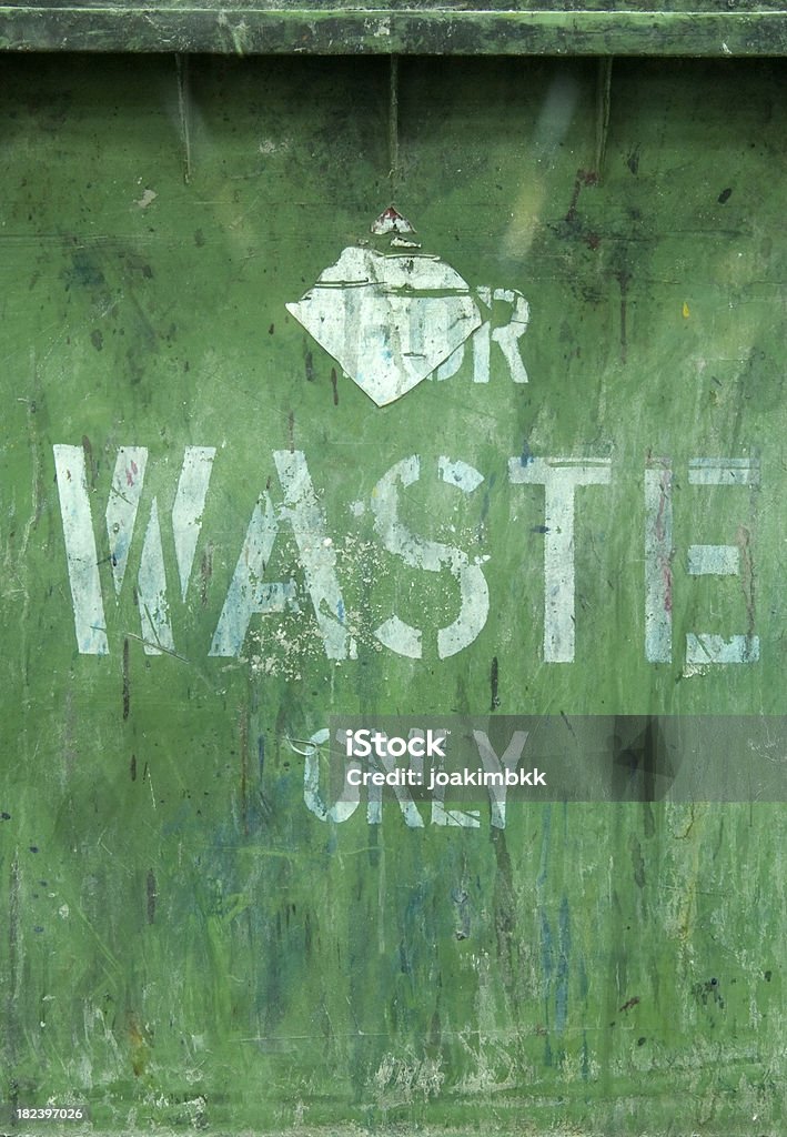 Фон зеленый знак отходов - Стоковые фото Антисанитарный роялти-фри