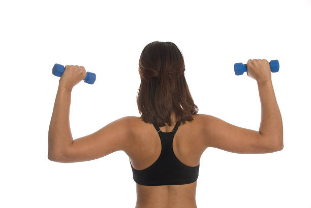 istock Girl With Hand Weights 182397243