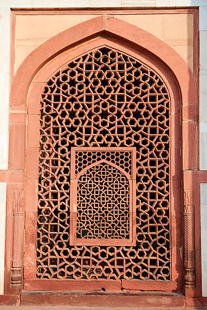 istock Marble screen window in Humayun's Tomb 182397791