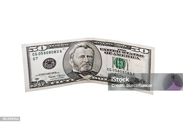 Obverse Von Fünfzig Dollarschein Ulysses Grant Isoliert Auf Weiss Stockfoto und mehr Bilder von Zahl 50