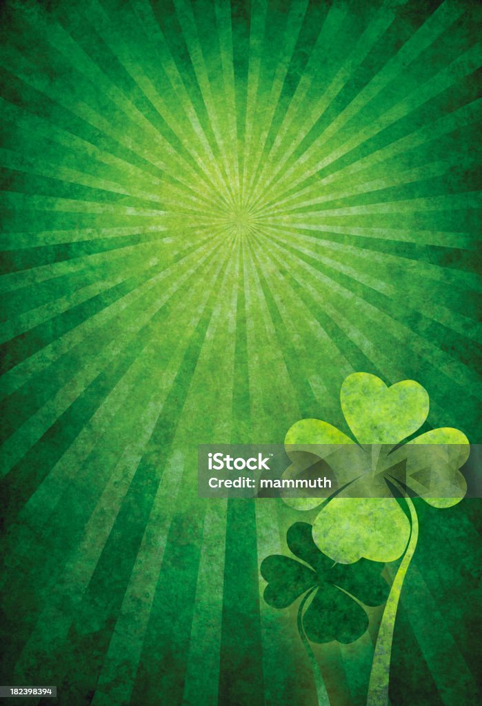 grunge Grün Hintergrund st. patrick - Lizenzfrei Altertümlich Stock-Illustration