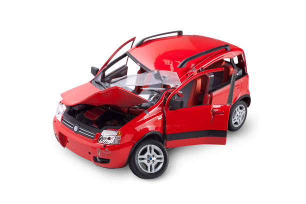 Car crashed Model car. Photo with clipping path. Similar photographs from my portfolio: broken toy stock pictures, royalty-free photos & images