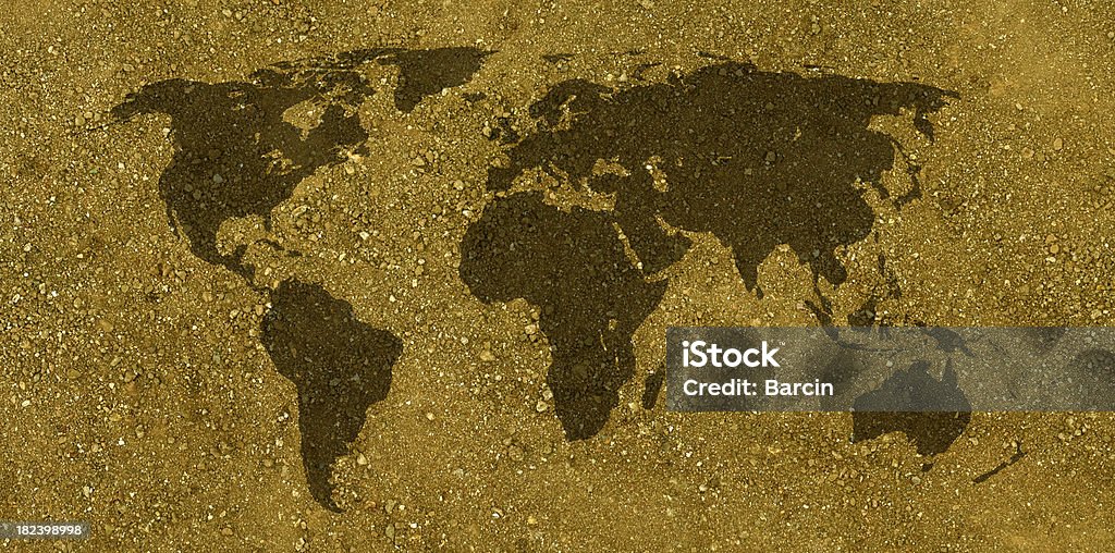 Terra Mapa do Mundo - Royalty-free Agricultura Foto de stock