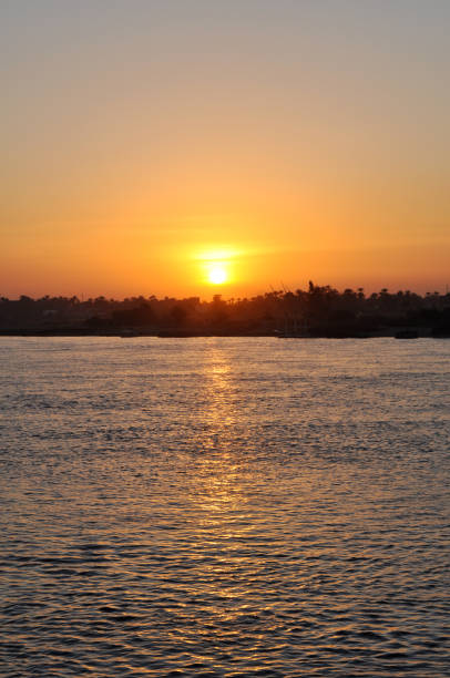 istock Sunset on the Nile River Bank, Aswan, Egypt 1823992674