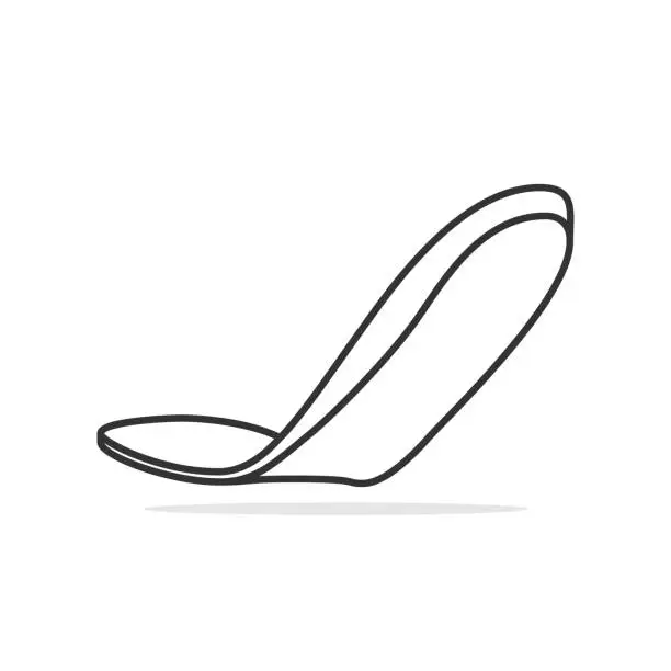 Vector illustration of Comfortable shoes arch support insoles