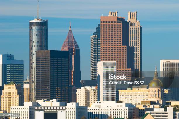 アトランタのダウンタウンのスカイラインのクローズアップ - アトランタのストックフォトや画像を多数ご用意 - アトランタ, 商業地域, 都市の全景