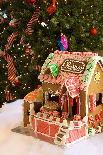 istock Bakery Made of Gingerbread and Christmas Tree 182399593