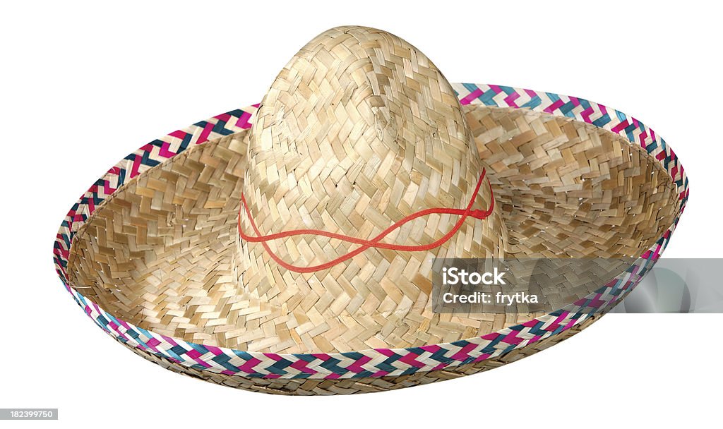 Straw Hat Sombrero Stock Photo