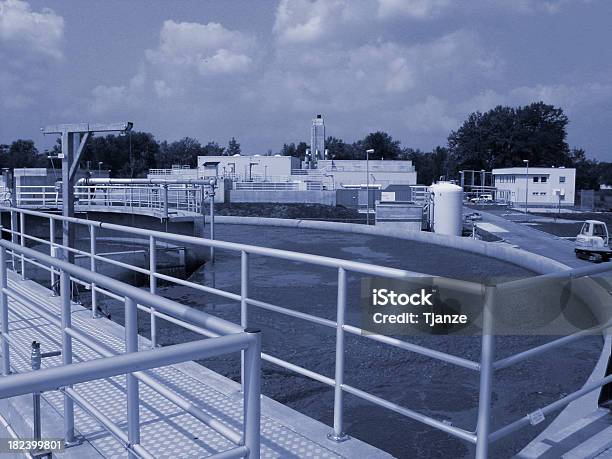 Water Treatment Plant Stock Photo - Download Image Now - Aeration Lagoon, Architectural Feature, Architecture