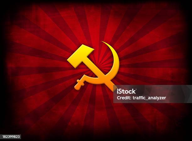 Símbolo Da Urss - Arte vetorial de stock e mais imagens de Bandeira da Antiga USSR - Bandeira da Antiga USSR, Socialismo, Amarelo
