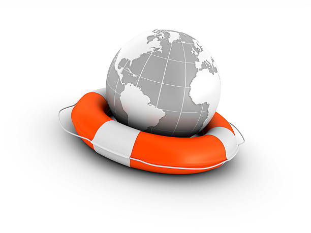 istock Life Belt and Globe World 182400052