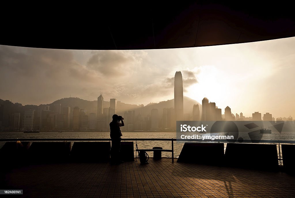 Hong Kong słońca - Zbiór zdjęć royalty-free (Zachód słońca)