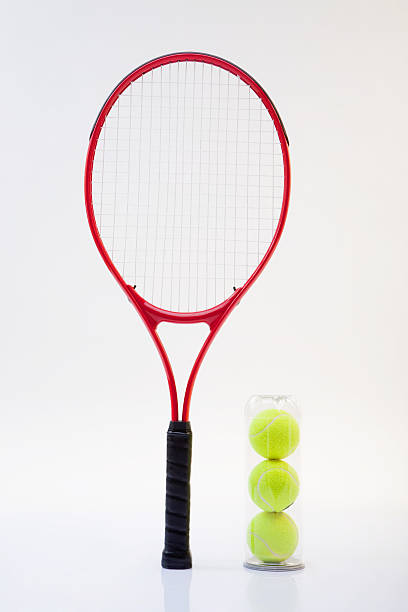 istock Tennis racket and balls 182400204