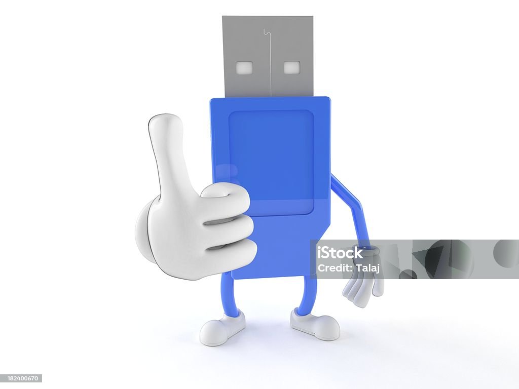 USB - Royalty-free Azul Foto de stock