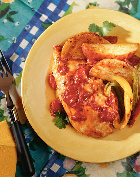 istock Mediterranean Chicken with tomato sauce 182401108