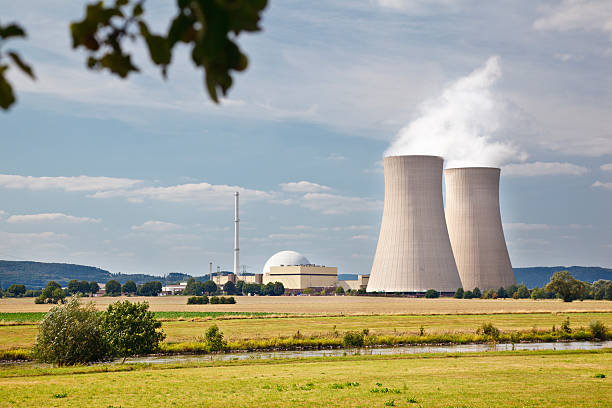 istock Nuclear Power Plant In River Landscape 182401199
