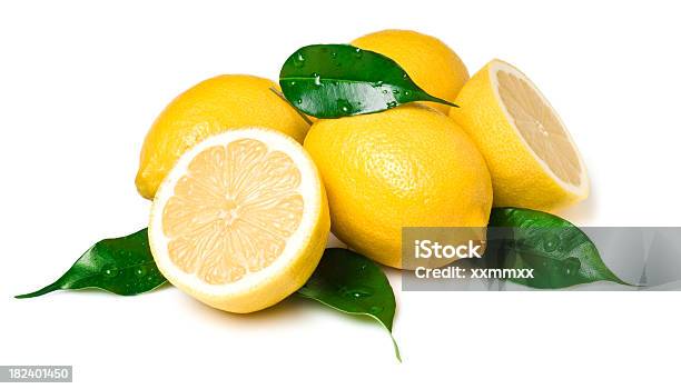 Lemon - zdjęcia stockowe i więcej obrazów Bez ludzi - Bez ludzi, Białe tło, Cytryna