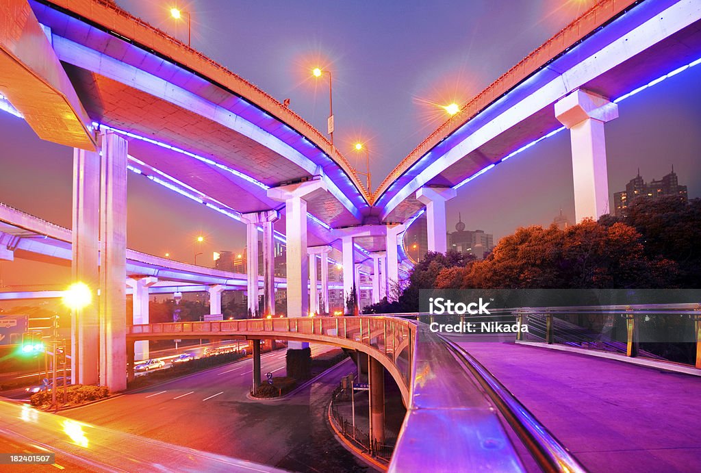 Megacity Highway en Shanghai - Foto de stock de Actividad libre de derechos