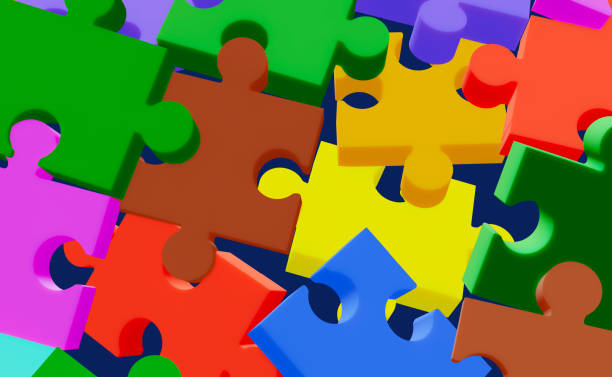 istock Pieces of a dismembered jigsaw puzzle 1824015440