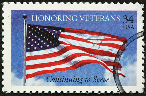istock American flag honoring veterans 182401843