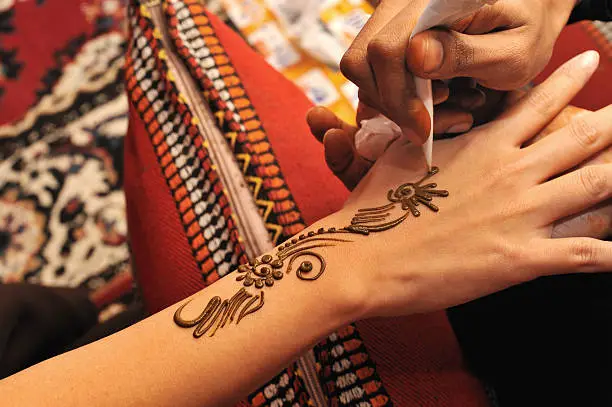Photo of hand henna