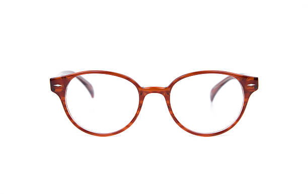 istock Isolated image of a round pair of eyeglasses 182402203