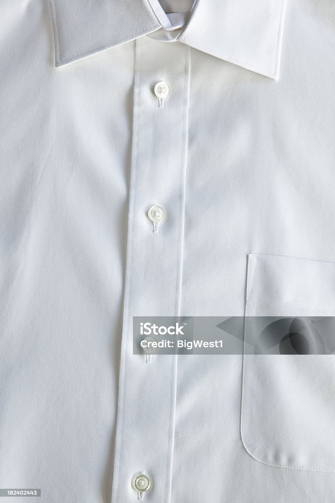 Fancy Vestido camisa em branco - Foto de stock de Botão - Artigo de costura royalty-free