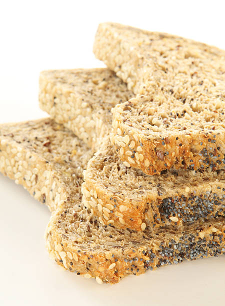 istock Three slices of wholemeal bread 182403002