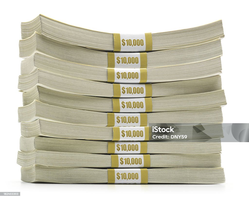 $100,000 Dollars "Stack of $100,00.To see more of my financial images click on the link below:" Abundance Stock Photo