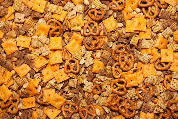 istock Party Snack Mix with Pretzels, Crackers and Cereal 182403704