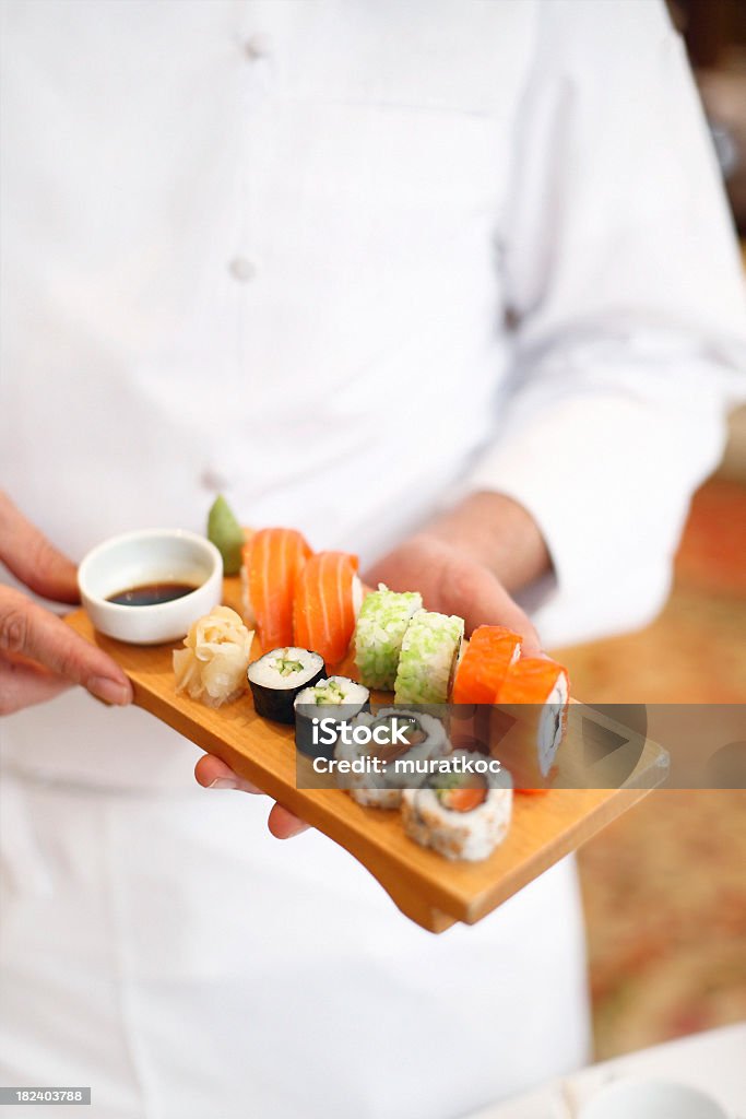 Chefe de Sushi - Royalty-free Chefe de Cozinha Foto de stock