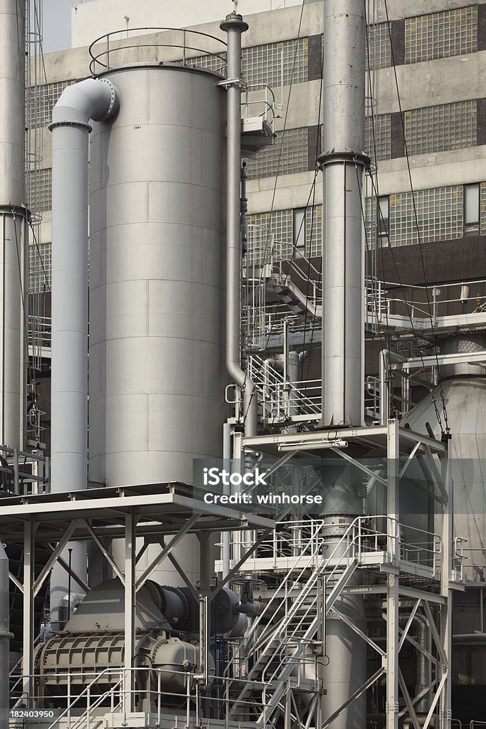 Modern Industry Modern manufacturing plant. Air Pollution Stock Photo